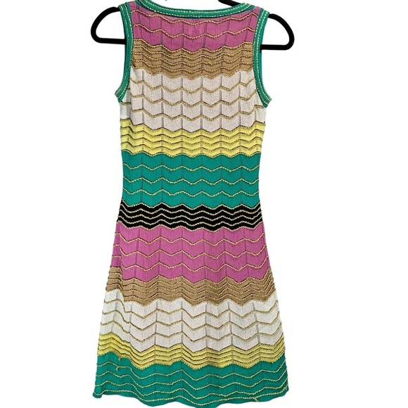 M MISSONI Chevron Patterned Flared Dress - Picture 4 of 11